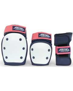 REKD Adult Heavy Duty Triple Pad Set - Blue/Pink