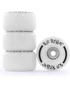 Rio Roller Light Up Quad Roller Skate Wheels 58mm - White
