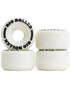 Rio Roller Quad Skate Coaster Wheels - 58mm - White