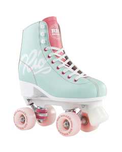 Rio Roller Script Quad Roller Skates - Teal/Coral