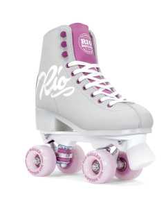 Rio Roller Script Quad Roller Skates - Grey/Purple