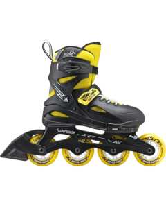 Rollerblade Fury Kids Adjustable Inline Skates - Black/Yellow