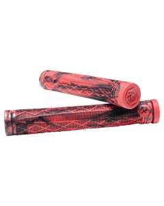 Root Industries Fractal Scooter Bar Grips - Red/Black