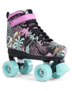 SFR Vision Canvas Quad Roller Skates - Floral