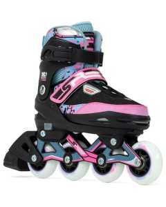 SFR Pixel Adjustable Inline Skates - Blue/Pink