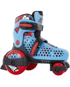 SFR Stomper Adjustable Junior Boy's Skates - Blue/Red