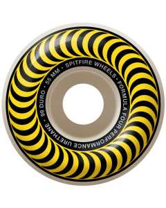 Spitfire Formula Four Classic 99a Skateboard Wheels - Yellow 55mm (Pack of 4)