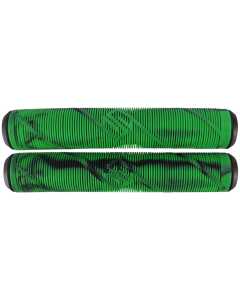Striker Logo Scooter Grips - Black/Green