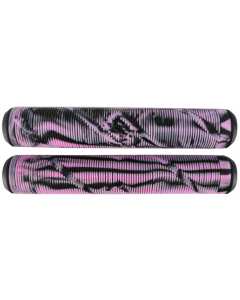 Striker Logo Scooter Grips - Black/Pink