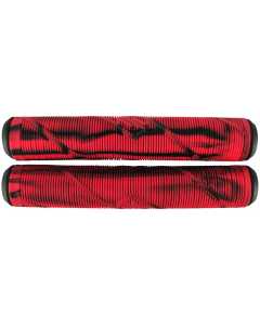 Striker Logo Scooter Grips - Black/Red