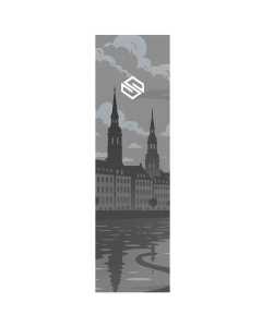 Striker Stunt Scooter Grip Tape - City Skyline Mono 22" x 6.5"