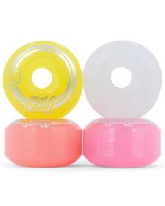 Enuff Refresher II 55D Skateboard Wheels - Pastel Mix 53mm