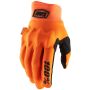 100% Cognito D30 Protective Gloves - Fluo Orange/Black