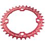 Race Face Single Narrow Wide 104x36 Chain Ring - Red