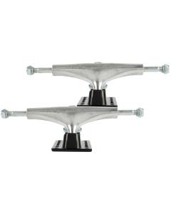 Rampage Rasp Skateboard Trucks - Silver/Black 5''