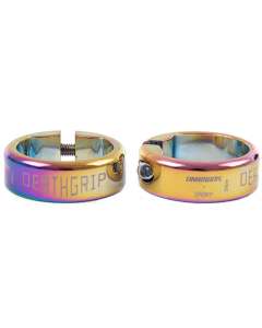 DMR DeathGrip Mountain Bike Grip Collars - Oil Slick (Pair)