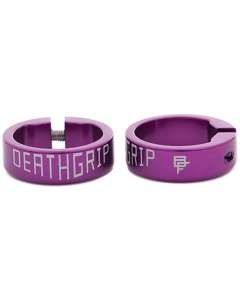 DMR DeathGrip Mountain Bike Grip Collars - Purple (Pair)