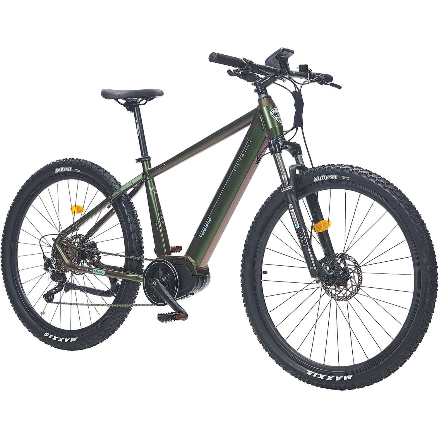 Corelli Tornado Mountain Electric Bike Green SkateHut