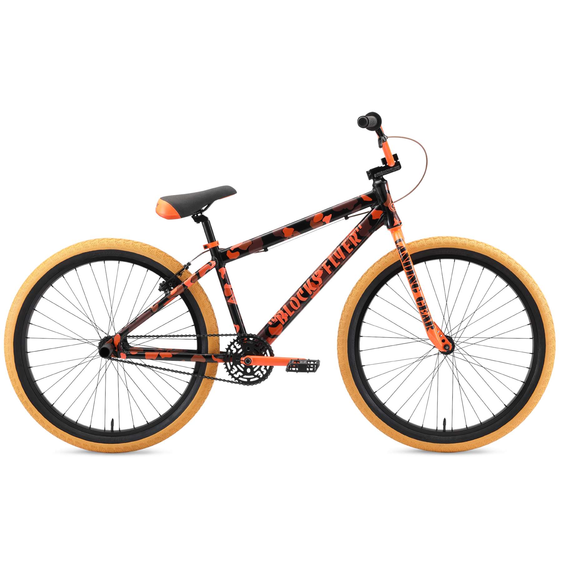 SE Blocks Flyer 26'' 2021 Complete BMX Orange Camo SkateHut