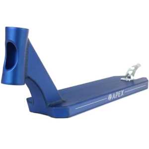 Apex Pro Peg Cut Scooter Deck - Blue 19.3" x 5"