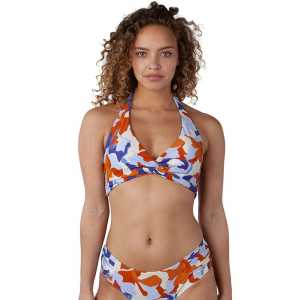 Barts Lunan Cross Halter Bikini Top - Blue
