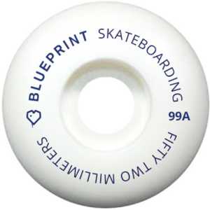 Blueprint Mini Heart Skateboard Wheels - Navy 52mm