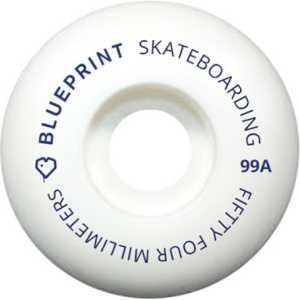 Blueprint Mini Heart Skateboard Wheels - Navy 54mm