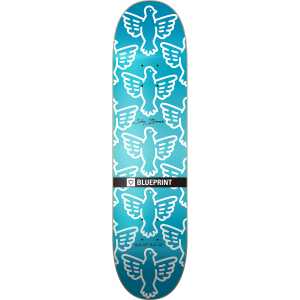 Blueprint Sky Brown x MLSL Skateboard Deck - Blue Fade 8.25"