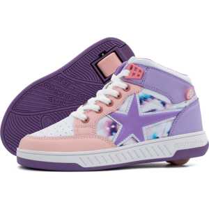 Breezy Rollers Skater - White/Purple/Pink