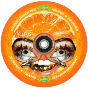 Chubby Orange Peel 110mm Scooter Wheel - Orange