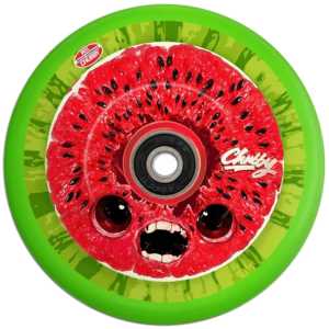 Chubby Watermelon 110mm Scooter Wheel - Red/Green