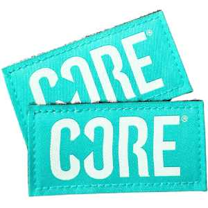 CORE Velcro Knee Pad Tags - Teal (Pair)