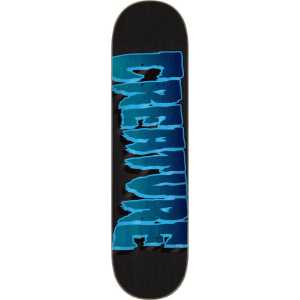 Creature Logo Outline Stumps Skateboard Deck - Black/Blue 8&#039;&#039;