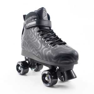 Cream Scoop Quad Roller Skates - Wave (Black)