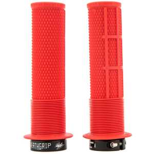 DMR Brendog DeathGrip Thick Flanged Mountain Bike Grips - Red
