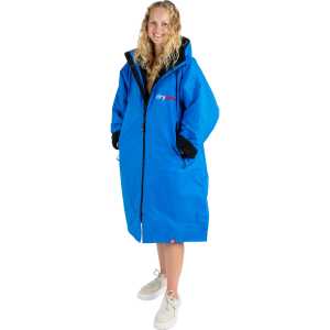 Dryrobe Advance Long Sleeve V3 Changing Robe - Cobalt Blue/Black