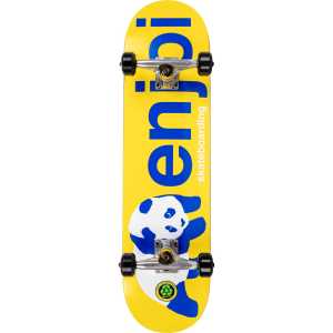 Enjoi Half And Half Complete Skateboard - Yellow 8"