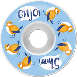 Enjoi Early Bird Skateboard Wheels - Blue 51mm