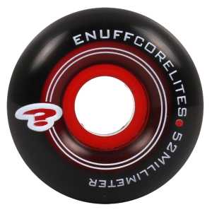 Enuff Corelite Black Skateboard Wheels - Red