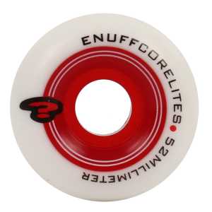Enuff Corelite White Skateboard Wheels - Red