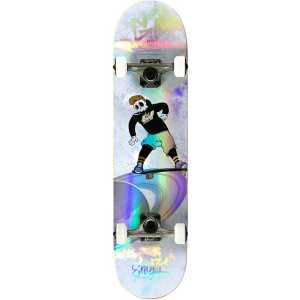 Enuff Skully Hologram Complete Skateboard 7.75" - White