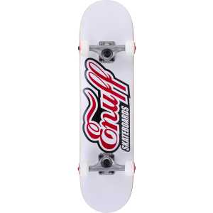 Enuff Classic Logo Mini Complete Skateboard - White 7.25&#039;&#039;