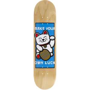 Enuff Lucky Cat Skateboard Deck - Natural 7.75"