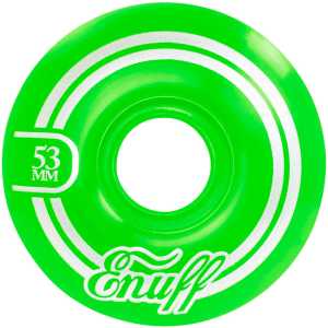 Enuff Refresher II 55D Skateboard Wheels - Green 53mm