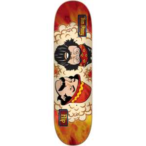 Flip Tom Friends Skateboard Deck - Orange Sunshine 8''