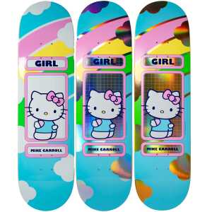 Girl Hello Kitty Rainbow Skateboard Deck - Carroll 8.5"