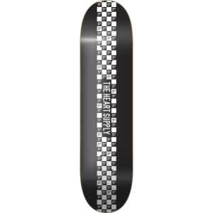 The Heart Supply Check Stripe Skateboard Deck - Black 8.25"