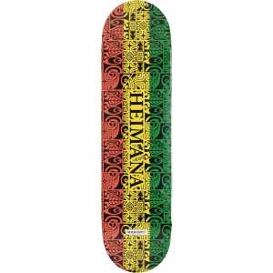 The Heart Supply Heimana Reynolds Pro Skateboard Deck - Tribal Rasta 8.25"