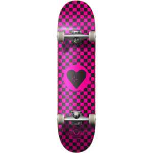 The Heart Supply Round Logo Complete Skateboard - Checks 7.75"