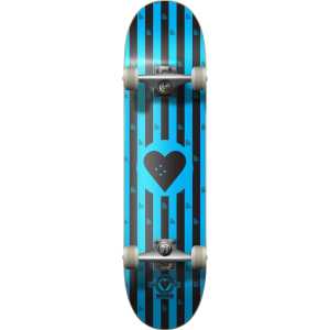 The Heart Supply Round Logo Complete Skateboard - Stripes 8.25"
